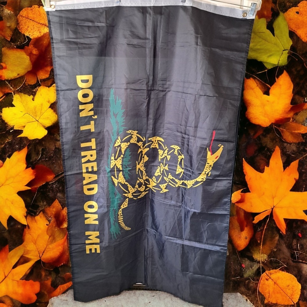 Nylon " Don't Tread On Me" Large Flag / Tapestry Wall Hanging Outdoor 35 X 60